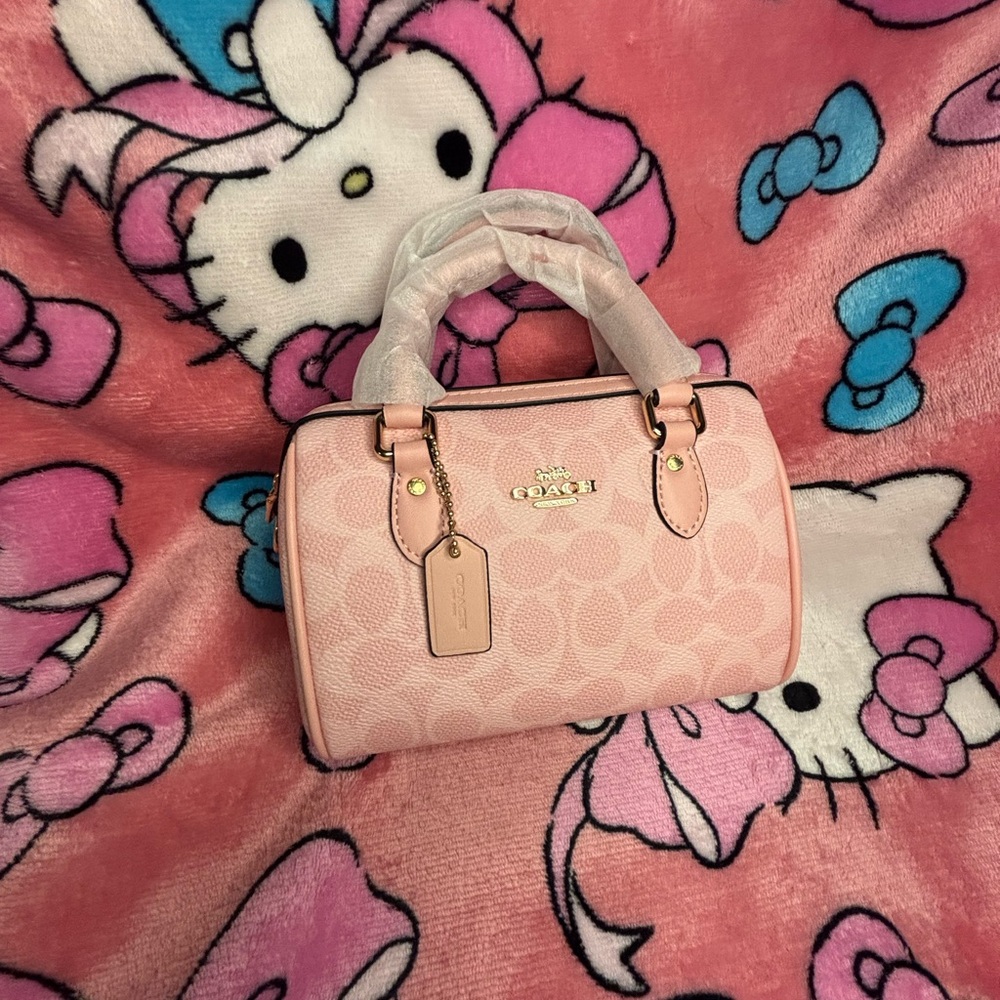 SOLD Coach - Pink mini rowan